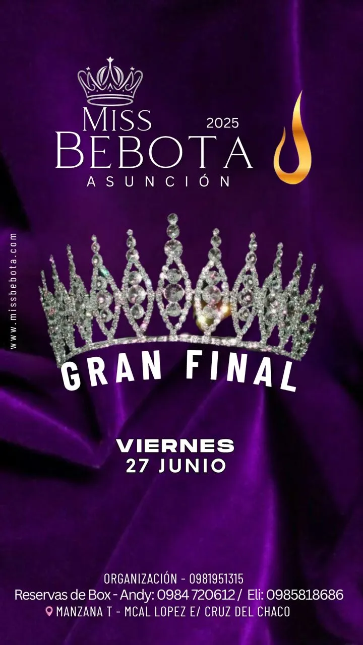 Coronación de Miss Bebota Paraguay